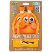 Little Mashies Reusable Squeeze Pouch (Orange) 130ml X 2