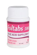 Foltabs 500mcg Tab X 100 (Generic for MEGAFOL 0.5) ChemiStop