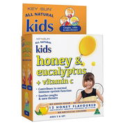 Key Sun All Natural Kids Honey & Eucalyptus + Vitamin C Lozenges (Honey) X 12