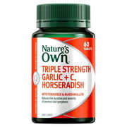 Nature's Own Triple Strength Garlic + Vitamin C + Horseradish Tab X 60