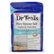Dr Teal's Pure Epsom Salt Detoxify & Energize - Ginger & Clay 1.36kg
