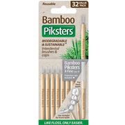 Piksters Bamboo Interdental Brush (Size 0 - Grey) X 32 ChemiStop