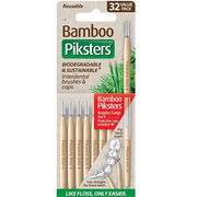 Piksters Bamboo Interdental Brush (Size 4 - Red) X 32 ChemiStop
