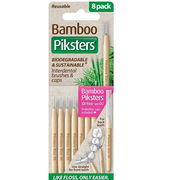 Piksters Bamboo Interdental Brush (Size 00 - Pink) X 8 ChemiStop