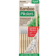 Piksters Bamboo Interdental Brush (Size 4 - Red) X 8