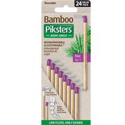 Piksters Bamboo Right Angle Interdental Brush (Size 1 - Purple) X 24