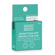 Noosa Basics Dental Floss with Bamboo Charcoal (Spearmint) 35m