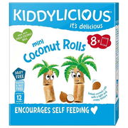 Kiddylicious Mini Coconut Rolls 8 Pack 54.4g (Expiry 07/2025) ChemiStop