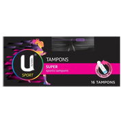 U By Kotex Tampons Sport Super X 16