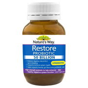 Nature's Way Restore Probiotic 50 Billion Cap X 30