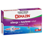 Demazin Allergy + Hayfever Relief Loratadine 10mg Tab X 30