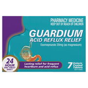 Guardium Acid Reflux Relief Esomeprazole 20mg Tab X 7 ChemiStop