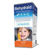 Rehydraid Oral Electrolyte Solution Ice Blocks Orange 62.5ml X 16 ChemiStop