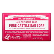 Dr. Bronner's All-one Hemp Pure-Castile Bar Soap - Rose 140g