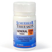 Schuessler Tissue Salts Combination 12 General Tonic Tab X 125
