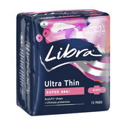 Libra Pad Ultra Thin Super with Wings X 12 ChemiStop