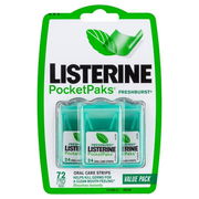 Listerine PocketPaks Oral Care Strips Freshburst Strips X 72