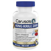 Caruso's King Krill 2000mg + Vitamin D3 One A Day Cap X 30 ChemiStop