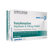 ApoHealth Fexofenadine Hayfever & Allergy Relief Tab X 50 (Generic for Telfast)