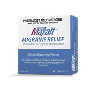Maxalt Migraine Relief Rizatriptan 5mg Tab X 2