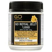 GO Healthy Go Royal Jelly 1000mg with 10-HDA 12mg Cap X 180 ChemiStop