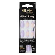 Glam Ready by Manicare Pre-Glued Nails (Off the Runway) X 30