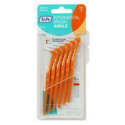 TePe Angle Interdental Brush - Orange (0.45mm) Size 1 - 6 Pack