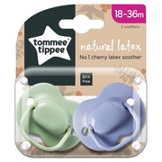 Tommee Tippee Cherry Latex Soother 18 to 36 Months X 2 (Assorted Designs/Colours)