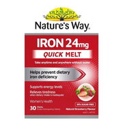Nature's Way Quick Melt Iron 24mg Tab X 30