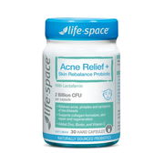 Life Space Acne Relief + Skin Rebalance Probiotic Cap X 30