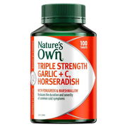 Nature's Own Triple Strength Garlic + C, Horseradish Tab X 100 ChemiStop
