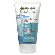 Garnier SkinActive PureActive 3-in-1 Wash, Scrub, Mask 150ml