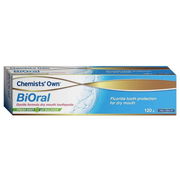 Chemists' Own BiOral Dry Mouth Gentle Flouride Toothpaste 120g