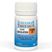 Schuessler Tissue Salts Comb P Poor Circulation Pain Tab X 125 ChemiStop