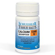 Schuessler Tissue Salts Comb U Calcium Absorption Tab X 125