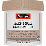 Swisse Ultiboost Magnesium, Calcium + Vitamin D3 Tab X 180 ChemiStop