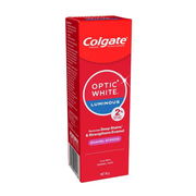 Colgate Toothpaste Optic White Luminous Enamel Strong 85g ChemiStop