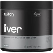 Switch Nutrition Beef Liver 100% Organic Grass Fed Cap X 120