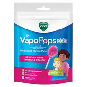 Vicks VapoPops Kids Medicated Throat Pops X 8