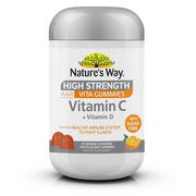 Nature's Way Adult Vita Gummies High Strength Vitamin C + Vitamin D Pastilles X 65 ChemiStop