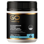 GO Healthy Go Magnesium Powder New Zealand Blackcurrant 250g ChemiStop