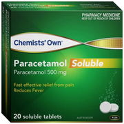 Chemists' Own Paracetamol Soluble 500mg Tab X 50