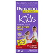 Dymadon Paracetamol For Kids 2-12 Years Strawberry Flavour 100ml ChemiStop