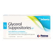 Petrus Glycerol Suppositories for Infants X 12 ChemiStop