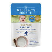Bellamy's Organic Baby Rice Cereal with Prebiotic 125g