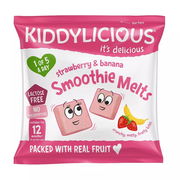 Kiddylicious Strawberry & Banana Smoothie Melts 6g (Expiry 08/2025)