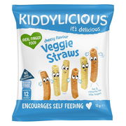 Kiddylicious Veggie Straws Cheesy Flavour 12g (Expiry 10/2025) ChemiStop