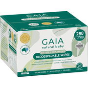 Gaia Biodegradable Water Wipes X 280