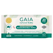 Gaia Biodegradable Water Wipes X 20