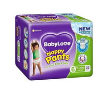 BabyLove Nappy Pants Junior (15 to 25kg) X 22 (Limit 2 per order)